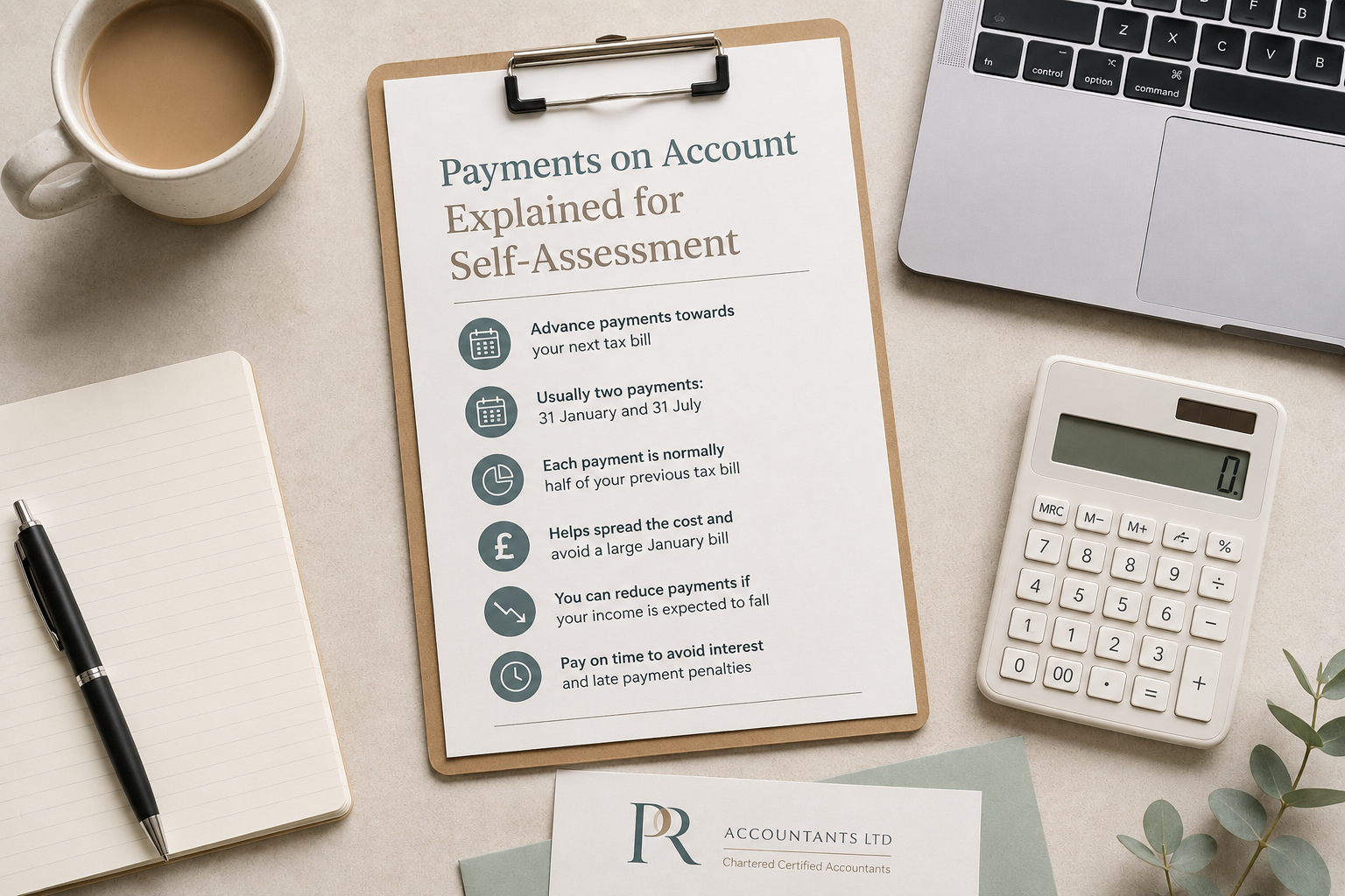 Payments on Account Explained for Self Assessment